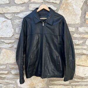 Eddie Bauer Black Genuine Leather Jacket